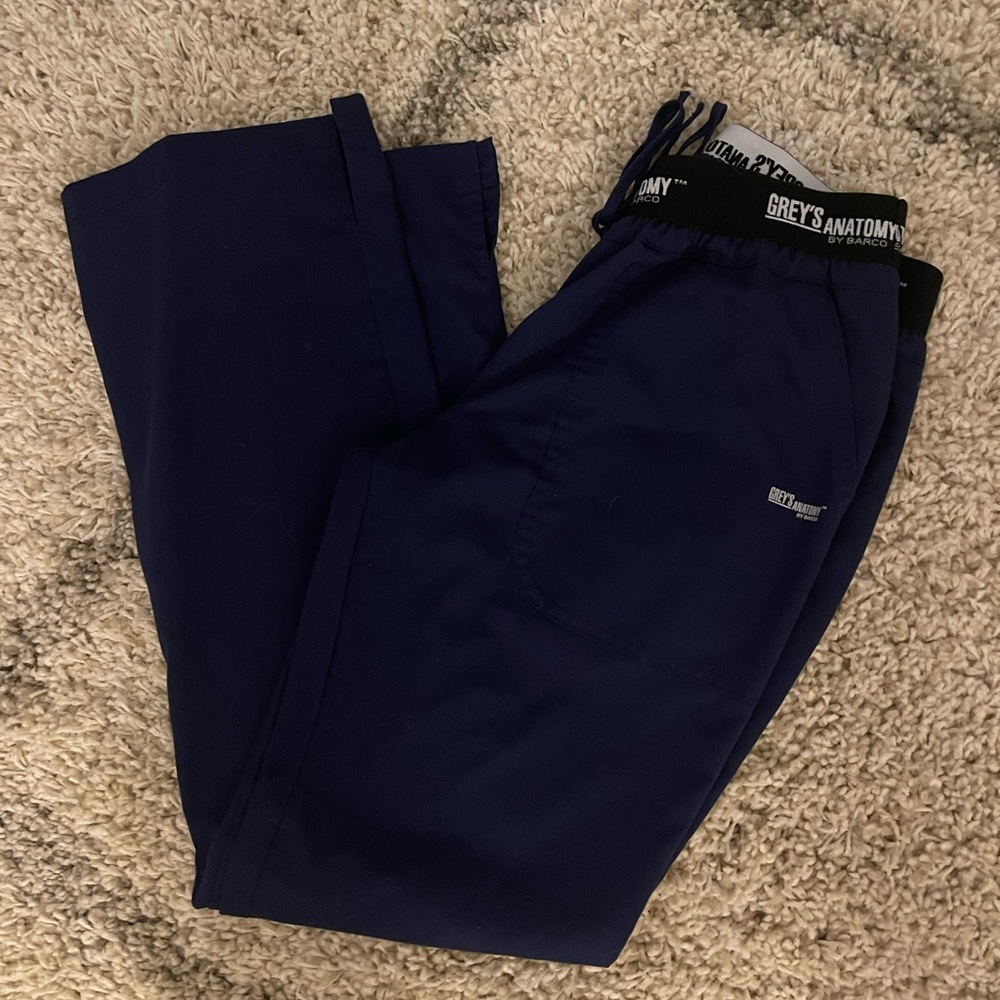 Navy Blue Greys Anatomy XSP scrub pants